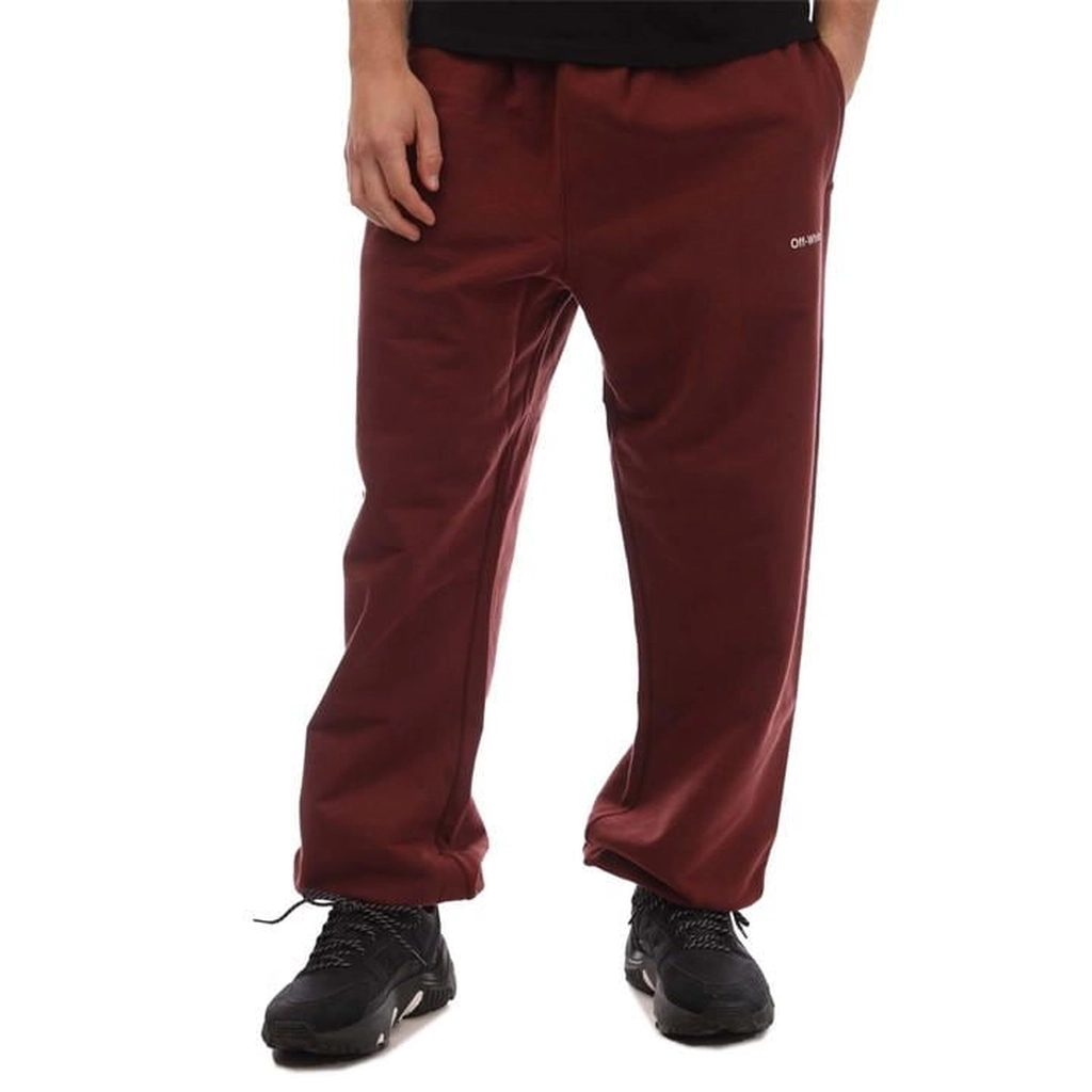 Off White Single Arrow Pocket Slim Sweatpants - Red